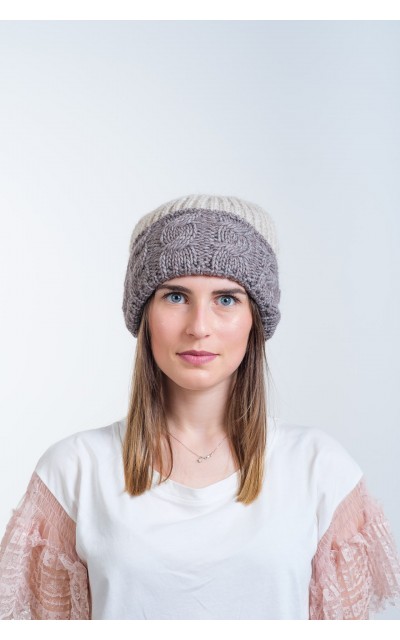 Two-tone wool hat - Hats and scarves