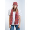 Basic Multicolor hat and scarf set
