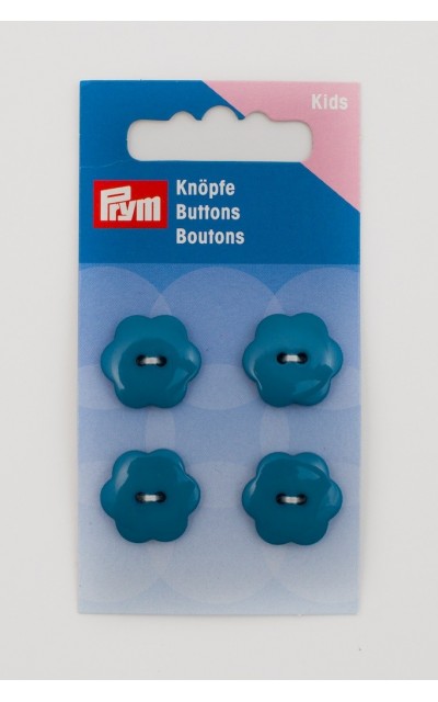 Bottone Flower Prym Blu - Bottoni e Chiusure