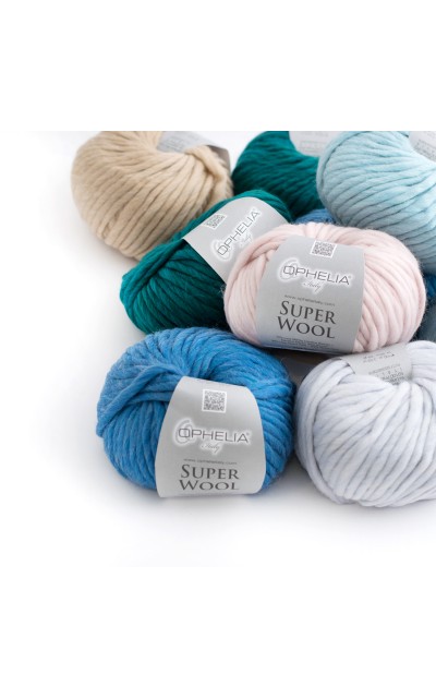 Super Wool is a soft, thick and easy to use single stranded yarn spun - Ophelia Italy