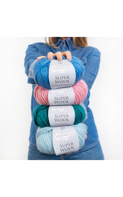 Super Wool is a soft, thick and easy to use single stranded yarn spun - Ophelia Italy