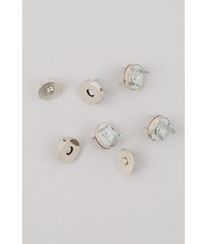 Magnetic claps silver 17mm - Button