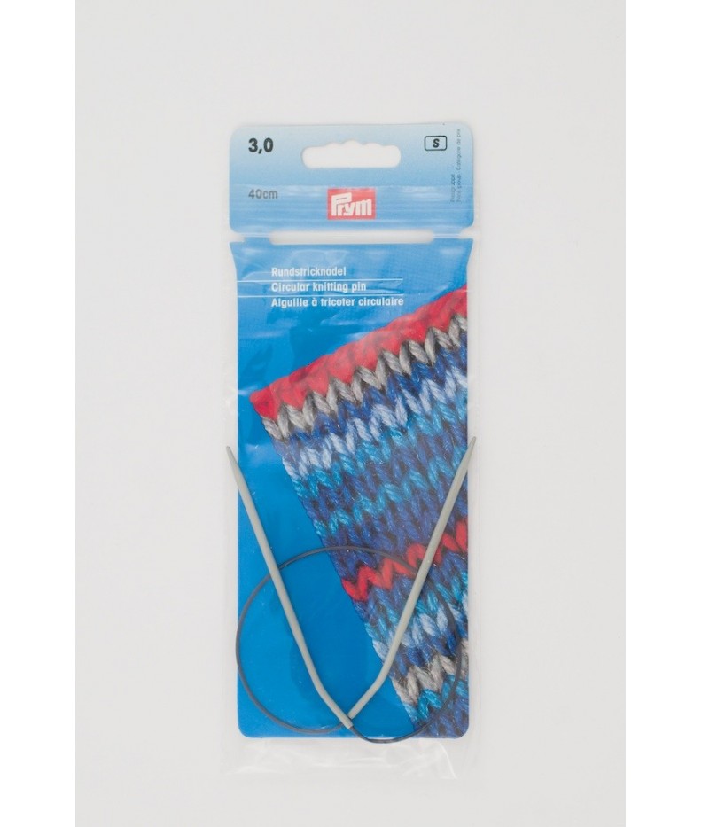 Circular knitting pin aluminim US 2,5 / 40 cm - Circular Needles