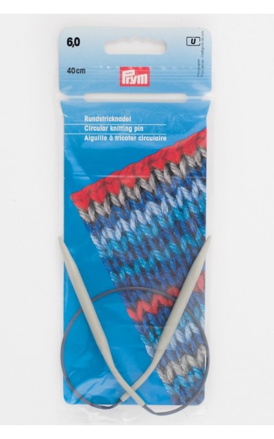 Circular knitting pin aluminim US 10 / 40 cm - Circular Needles