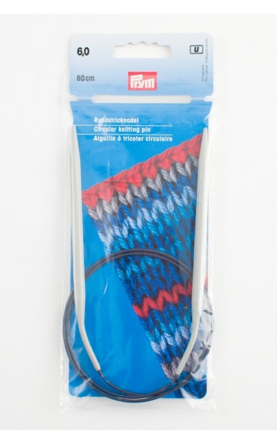 Circular knitting pin aluminim US 10 / 80 cm - Circular Needles