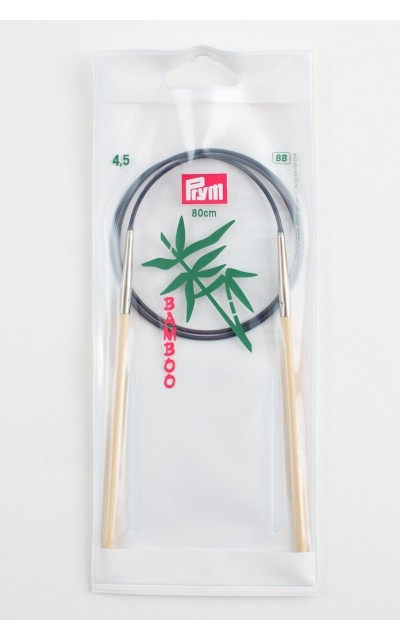 Rundstricknadel bambù 4,5 mm 80 cm - Rundstricknadeln
