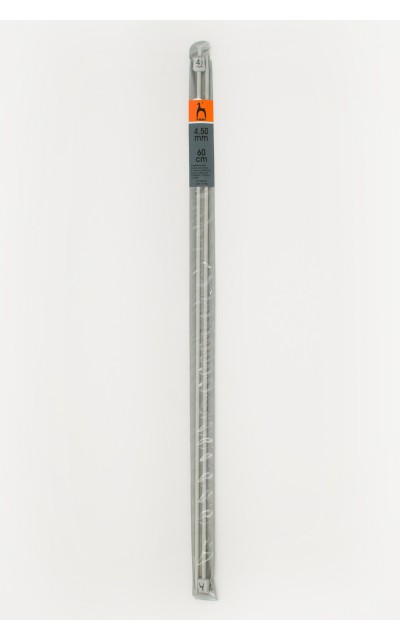 Single-pointed knitting pins US 7 /60cm