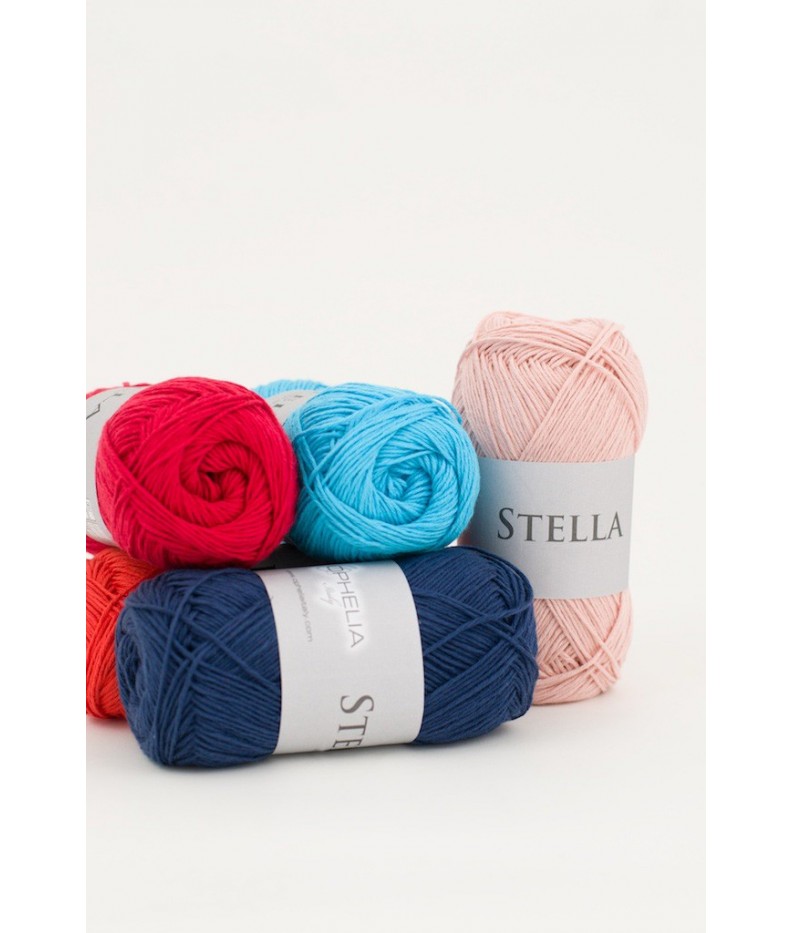 07 m Altro gomitolo di lana per uncinetto 3 fili di righe floreali colorate UkYukiko 