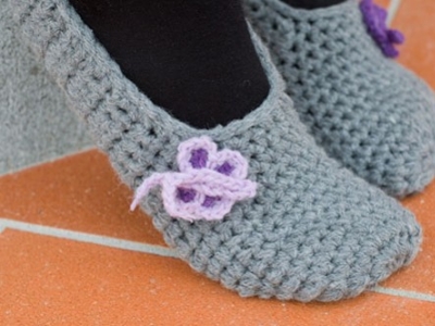 Crochet slippers Sofia